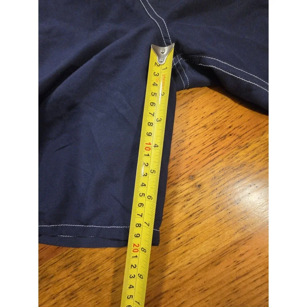 True Religion Mens Geno Swim Shorts Trunks Board Shorts Navy Blue Size M
